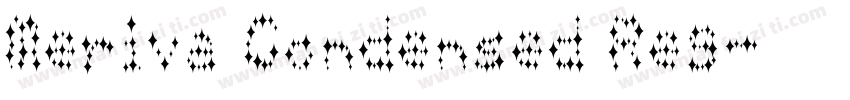 Meriva Condensed Reg字体转换